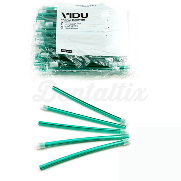 Eyectores de saliva desechables de colores (100 uds) - VERDE Img: 202603141