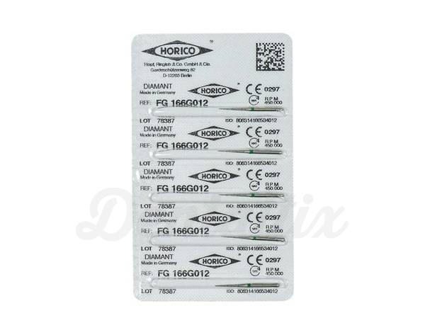 Fg 166 - Fresa de diamante (5 uds) - Verde ISO 012 Img: 202004111