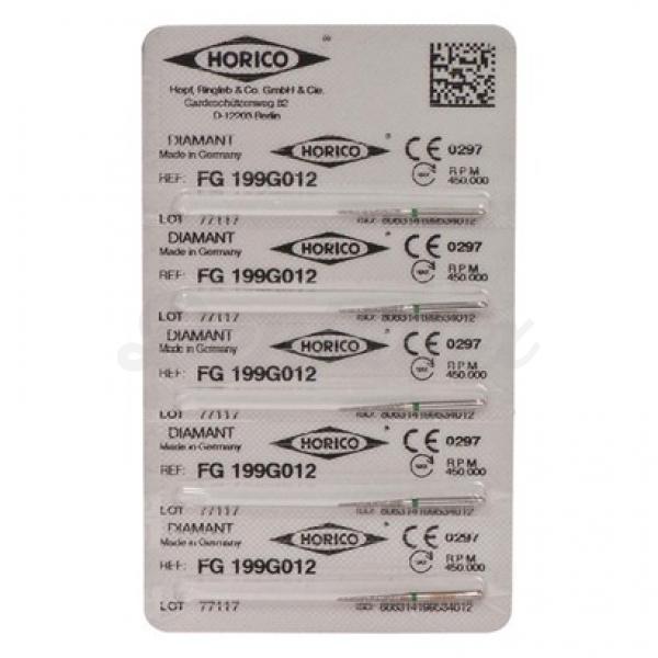 Fg 199 - Fresa de diamante (5 uds) - Verde ISO 012 Img: 202004111