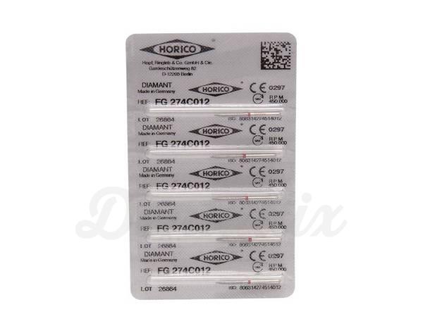 Fg 274 - Fresa de diamante (5 uds) - Rojo ISO 012 Img: 202004111