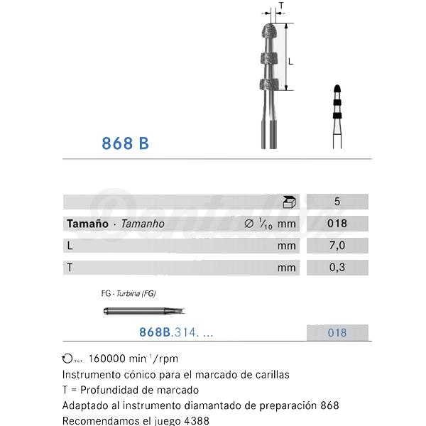 Fresa turbina de diamante (868B.314.018)