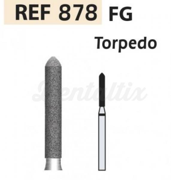Fresas diamante 878 torpedo FG turbina (5u.) (878-014 SC NEGRO) Img: 201807031