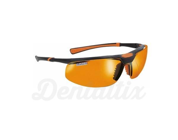Monoart: gafas de protección naranja con lente envolvente- Img: 202006201