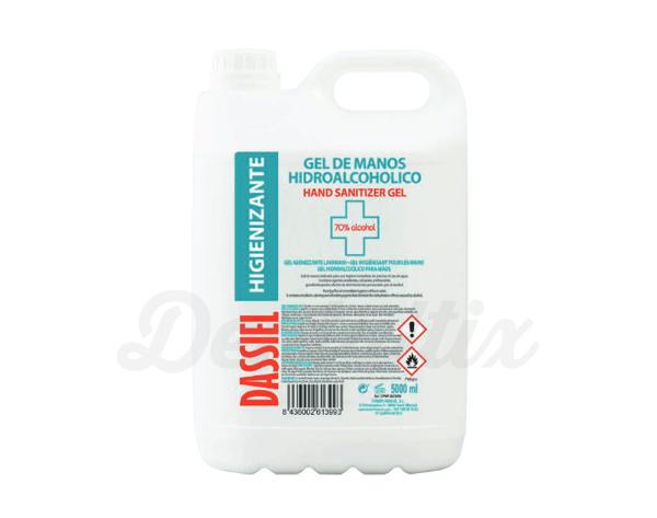 Gel Hidroalcoholico para manos DASSIEL de 5 Litros