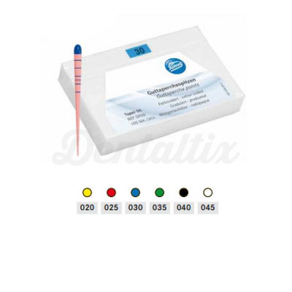 PUNTAS GUTAPERCHA KOMET GP06.000.045 100 ud Img: 201809151