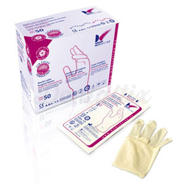 GUANTES ESTERILES LATEX SIN POLVO Nº7 1/2 50 Pares