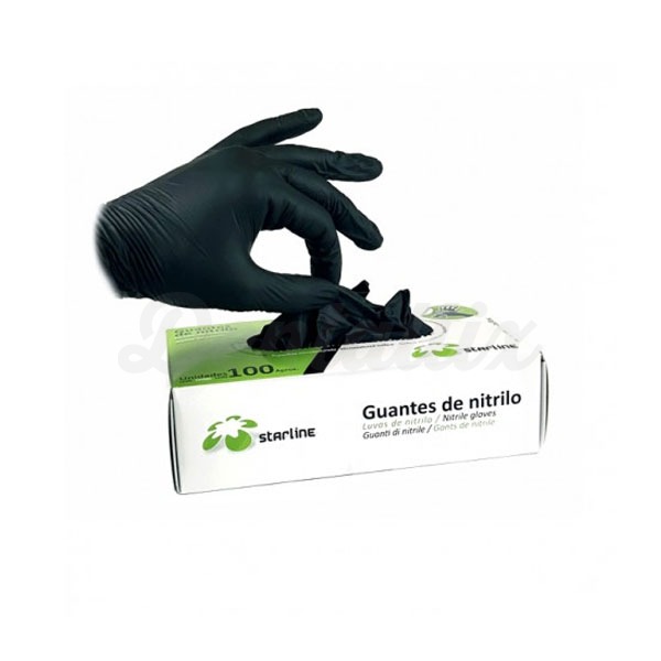 Guantes de Nitrilo (100 uds) - S Negro Img: 202410261