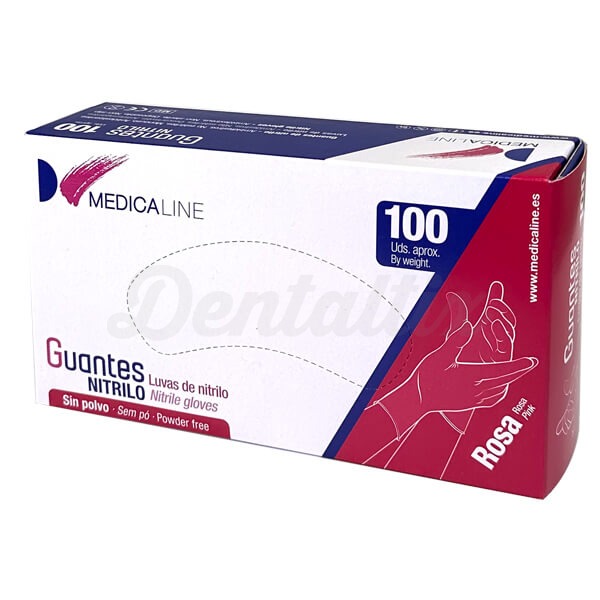 Guantes de Nitrilo Rosa (100 uds) - ROSA X-SMALL Img: 202505171