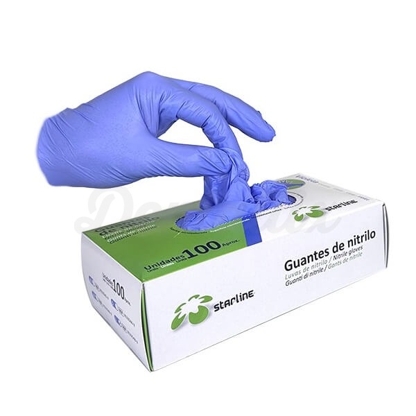 Guantes nitrilo violeta