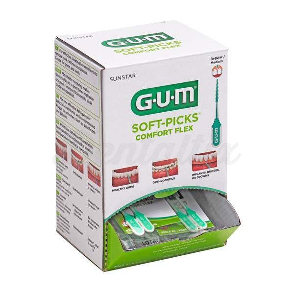 GUM® SOFT-PICKS® COMFORT FLEX - paquete 100 x 2 piezas regulares Img: 202206181