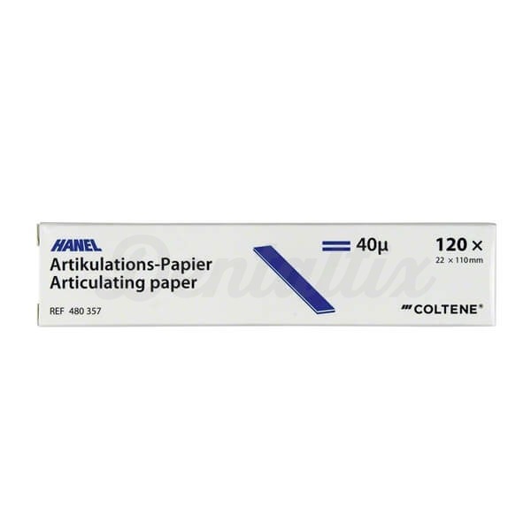 Hanel: Papel Articular - Tipo I - Doble azul 40 µ (120 uds) Img: 202310211