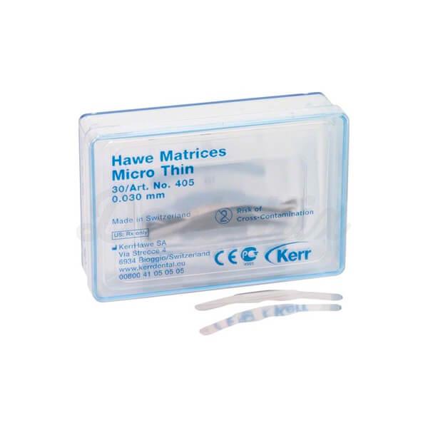 Hawe: Matrices microfinas 0.03 mm (30 uds) 405