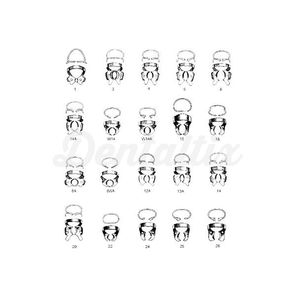 Clamps Ivory sin ala (Wingless) Nº W1 S/ ALAS Img: 201809011