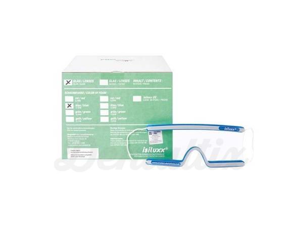 Isiluxx: gafas de seguridad desechables (varios colores)-Azul transparente Img: 202006271