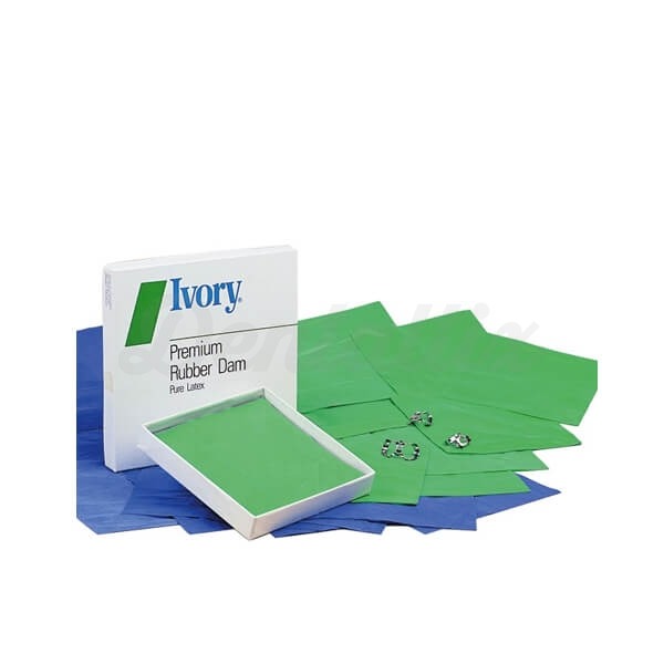 IVORY RUBBERDAM mediano verde 6 x 6 Img: 202304011