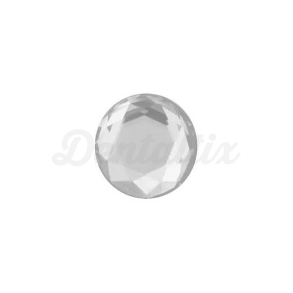Joya Dental de Diamantes Sintéticos de Circonia - Círculo Blanco de 2.0 mm de Corte Diamante (3 uds) Img: 202408101