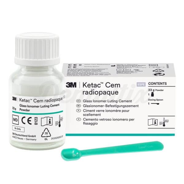 Ketac Cem: cemento de ionómero de vidrio (33 gr x 12 ml) - Polvo 33 gr Img: 202409071