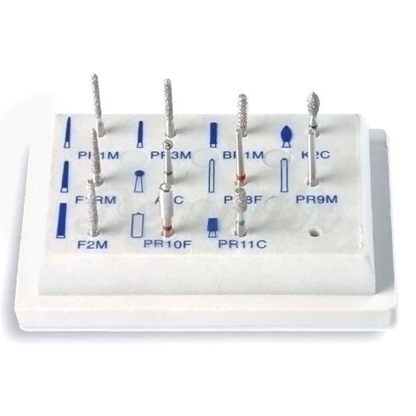 KIT "CROWN PREPARATION" 11 FRESAS PARA PREPARACION Img: 202201291