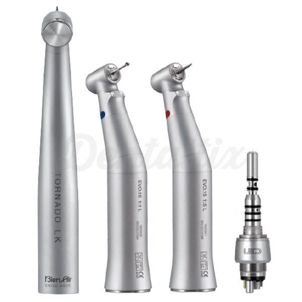 Kit Premium 4: Turbina Tornado LK + CA EVO. 15 1:1 L + CA EVO. 15 1:5 L + Enlace LK - Bien Air