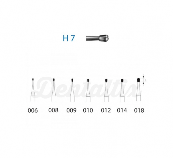 Fresa H7 carburo tungsteno para FG (5u) Img: 201807031