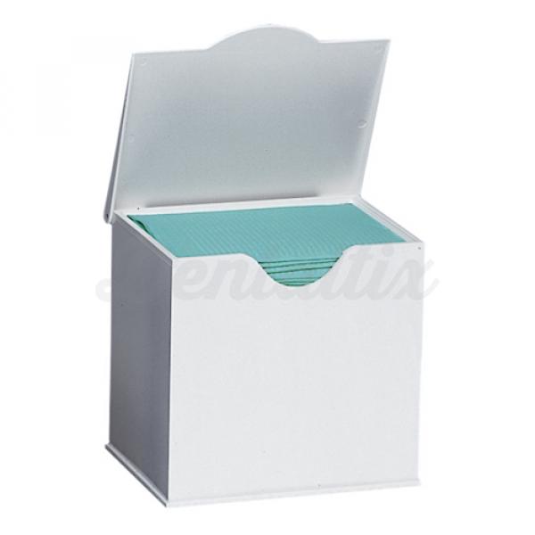 DISPENSADORES BLANCOS (18x13,8cm.) PARA TOALLAS DESECHABLES