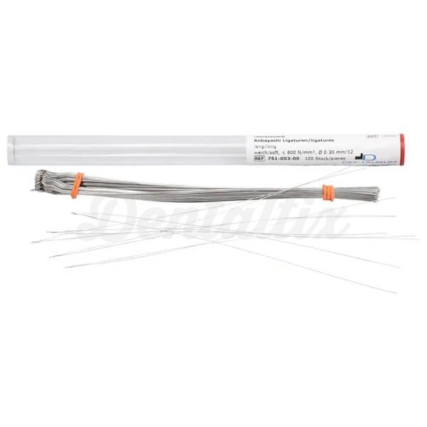 Ligadura Remanium Kobayashi D0.30mm ( 100 ud ) - 30 mm - 100 ud Img: 202501251