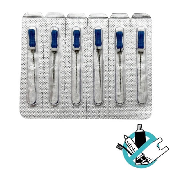 H File: Limas de Acero Inoxidable para Endodoncia (6 uds) - L: 31 mm N: 30 Img: 202503221