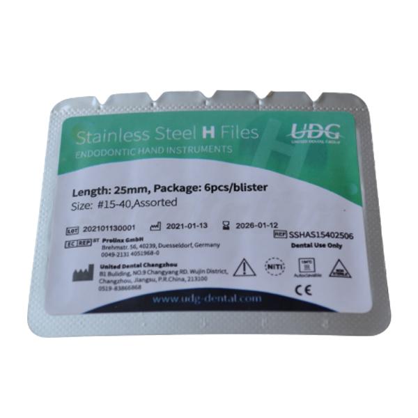 M3 H Files: Limas de Acero Inoxidable de 25 mm (6 uds) - Nº15 y 40