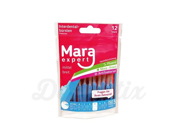 Mara expert Premium Line: Cepillos Interdentales (12 uds) - Azul Ø 0.6 mm ancho Img: 202008011