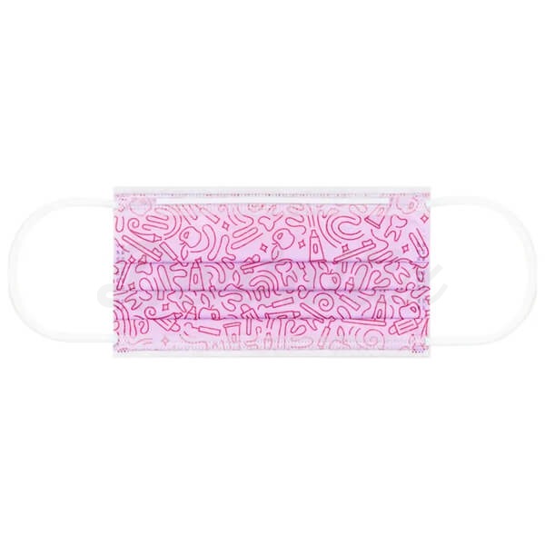 Monoart: Mascarilla Quirúrgica Graffiti de 4 Capas (50 uds) - Lila Img: 202504261