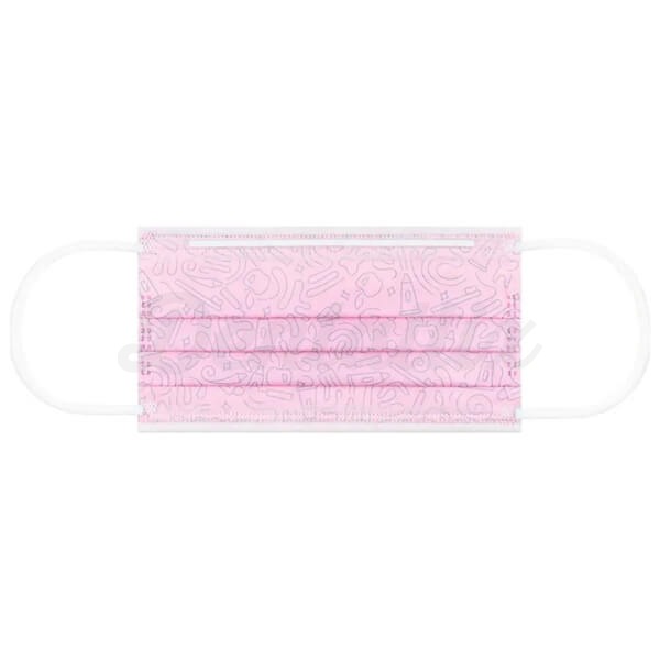 Monoart: Mascarilla Quirúrgica Graffiti de 4 Capas (50 uds) - Rosa Img: 202504261
