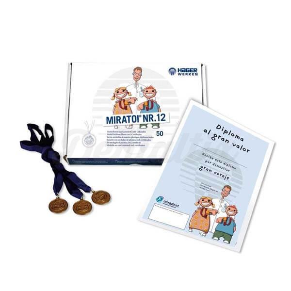 Miratoi® No. 12 Juego de 50 medallas con certificado de plástico en Alemán Img: 202207091