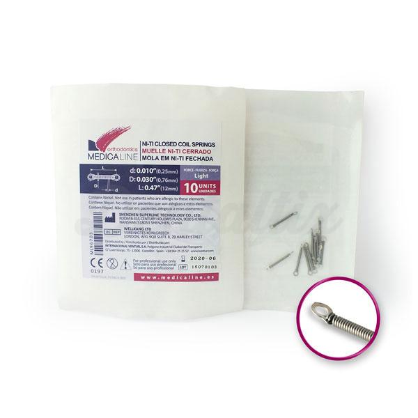 Muelle expansor Niti Cerrado Medicaline para Ortodoncia