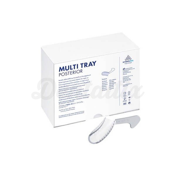 Multi Tray: Cubetas de Impresión Parciales de Plástico Desechables - Posterior (50 uds) Img: 202408101