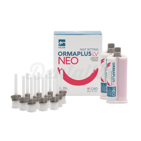 Ormaplus Neo LV: Silicona de Adición de Baja Viscosidad - 2 x 50 ml - F: Rápido + 12 puntas Img: 202503151