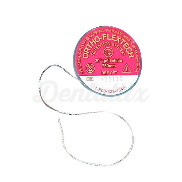 ORTHO FLEXTECH (OFT2) - ALAMBRE RETENEDOR ORTODONCIA ORO 75cm.