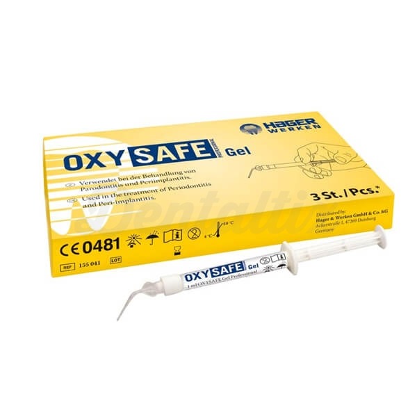 Oxysafe - Gel Oxígeno activo Periodontitis sin CHX - Oxysafe Gel (3jeringas x 1ml) Img: 202305271