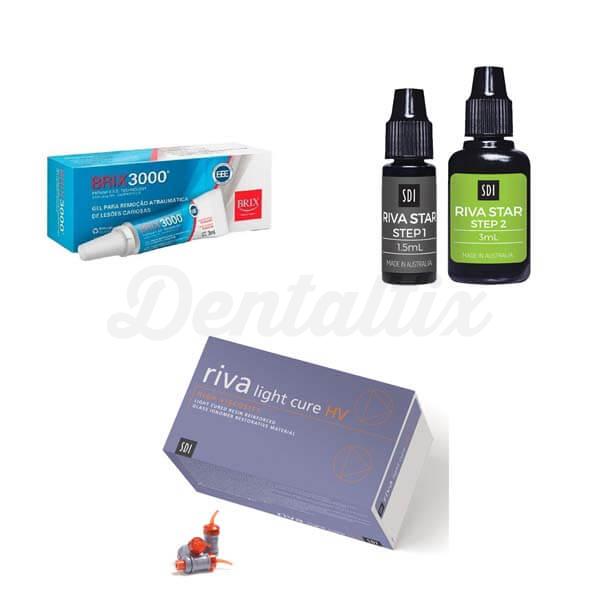 Pack Tratamiento Caries BRIX3000 + Riva Star + Riva Light Cure HV A1 Img: 202206041