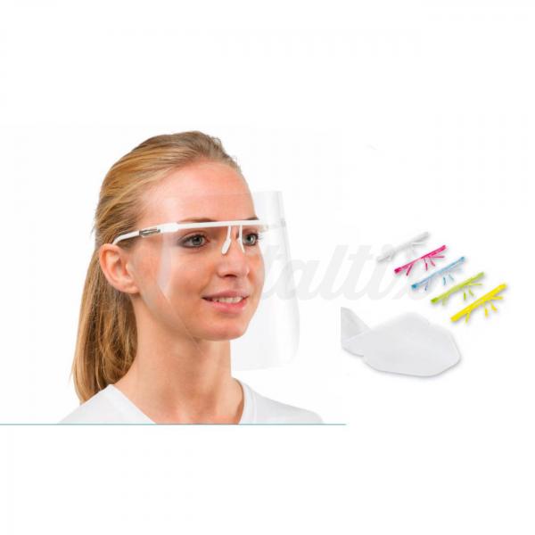 GAFAS PROTECCION DOCTOR (1 MONTURA BLANCA + 6 RECAMBIOS) DESECHABLES