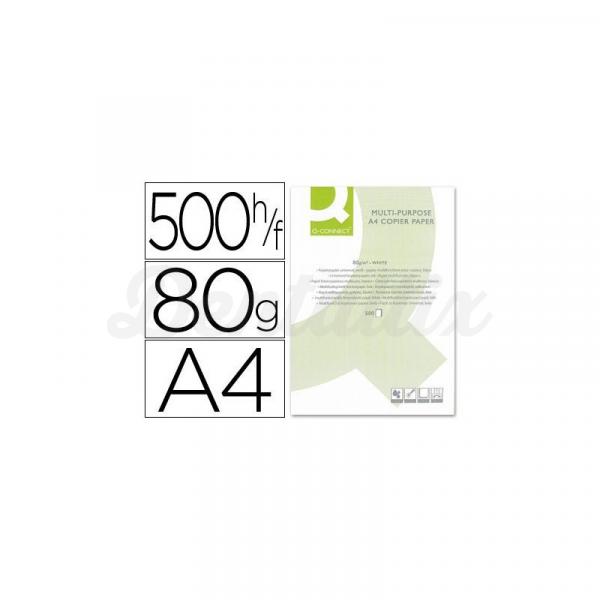 Papel Din A4 Q-Connect 80 g/m2 multifuncion 500 hojas Img: 201807281