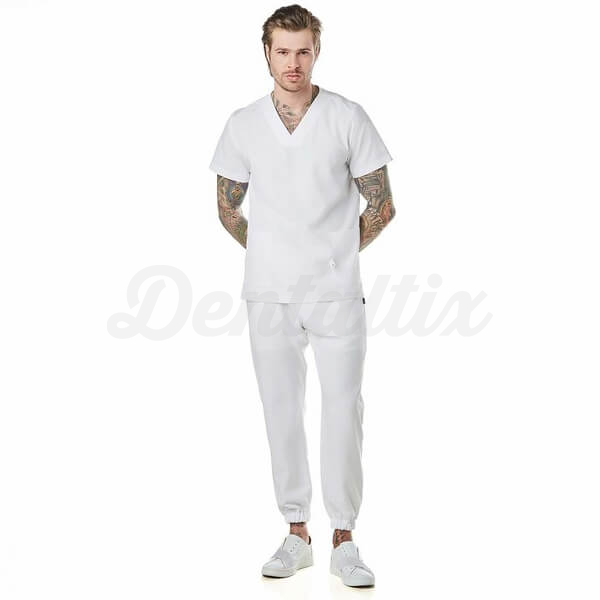 Pijama Performance Square Antibacterial para Mujer - L - Blanco Img: 202508161