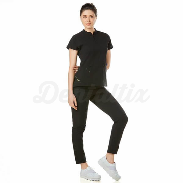 Pijama Sanitario Phantom Strech Premium para Mujer - L - Negro Img: 202508161