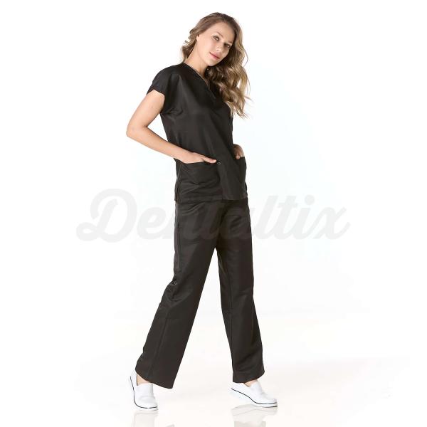 Conjunto Sanitario Dra Quinn Mujer Repelente Antibacterial Gallantdale Negro XS Img: 202208131