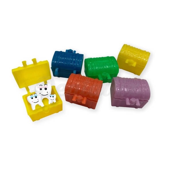 Portadientes con forma de cofre
