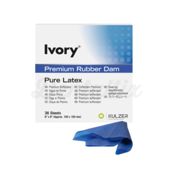 IVORY RUBBERDAM mediano azul 6 x 6                                                                                Img: 202206181