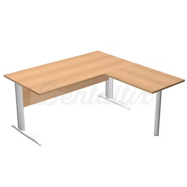 Presto: Mesa de Oficina Ala Lateral 79 x 60 cm - Haya (Pata metal) Img: 202505311