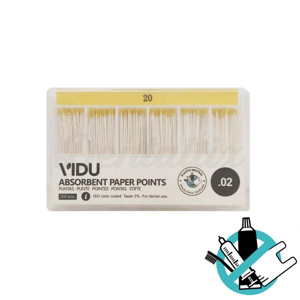 Puntas de Papel de Endodoncia Esterilizadas .02 (200 uds) - Nro 20 Img: 202402241