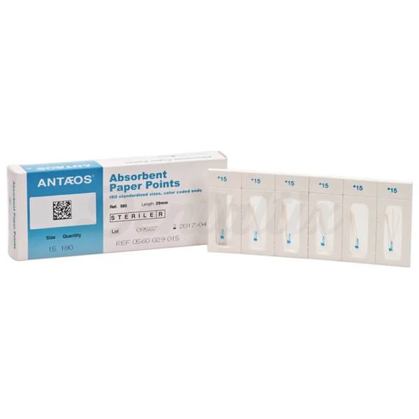 Puntas de Papel Estériles Taper .02 ISO (180 uds) - 180 uds - Nº: 15 - C: 02 Img: 202501251