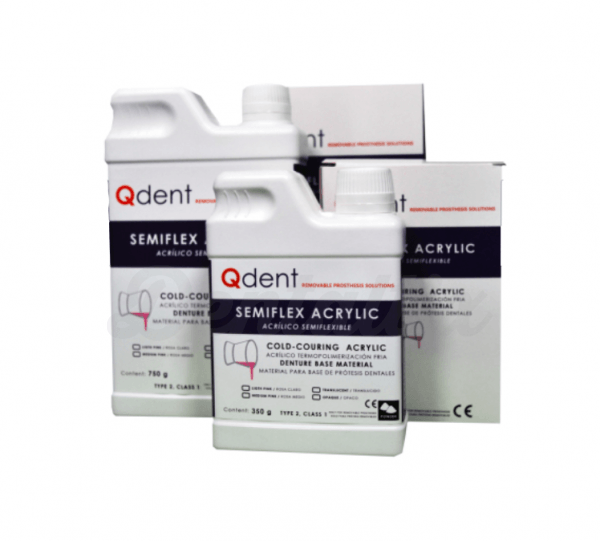 QDENT SEMIFLEX ACRYLIC LIQUIDO 125 ML PARA GANCHOS Img: 201810271