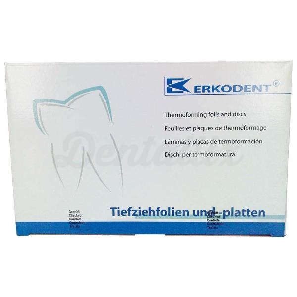 Erkodur: Láminas Color de Dientes para Fabricar Aparatos Intraorales - A1 Ø - 120 - 0.6 mm (20 unidades) Img: 202408101